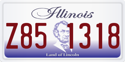 IL license plate Z851318