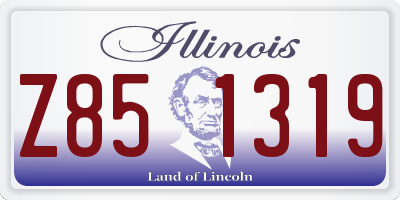 IL license plate Z851319