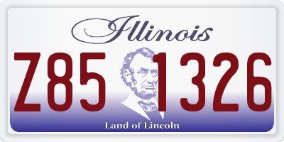 IL license plate Z851326