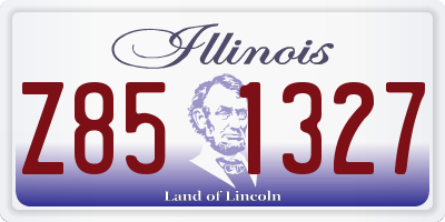 IL license plate Z851327