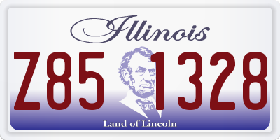 IL license plate Z851328