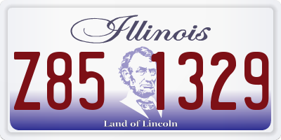 IL license plate Z851329