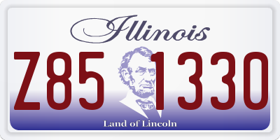 IL license plate Z851330