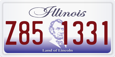 IL license plate Z851331