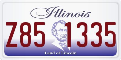 IL license plate Z851335