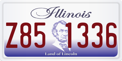 IL license plate Z851336