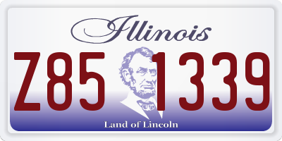 IL license plate Z851339