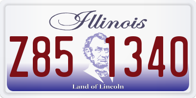 IL license plate Z851340