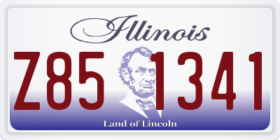 IL license plate Z851341