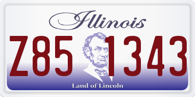 IL license plate Z851343
