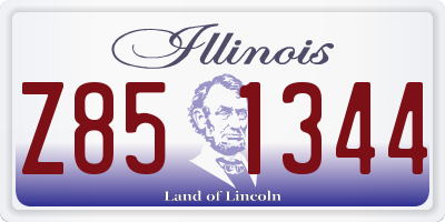 IL license plate Z851344