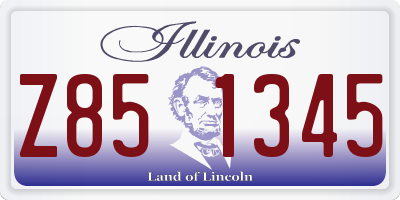 IL license plate Z851345