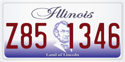 IL license plate Z851346