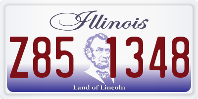 IL license plate Z851348