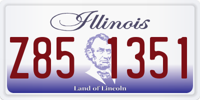 IL license plate Z851351