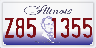 IL license plate Z851355