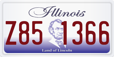 IL license plate Z851366