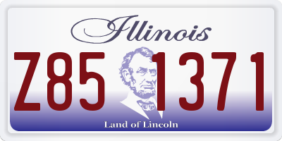 IL license plate Z851371