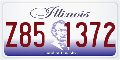 IL license plate Z851372
