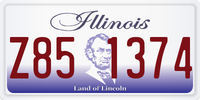 IL license plate Z851374