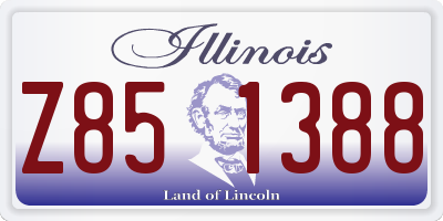 IL license plate Z851388
