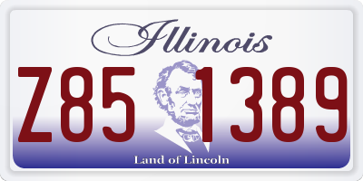 IL license plate Z851389