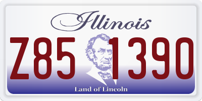 IL license plate Z851390
