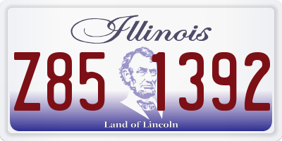 IL license plate Z851392
