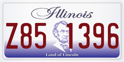 IL license plate Z851396