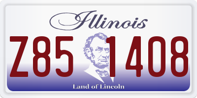 IL license plate Z851408