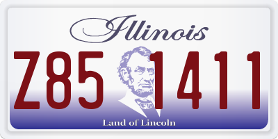IL license plate Z851411