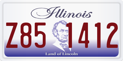 IL license plate Z851412