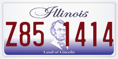 IL license plate Z851414