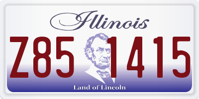 IL license plate Z851415