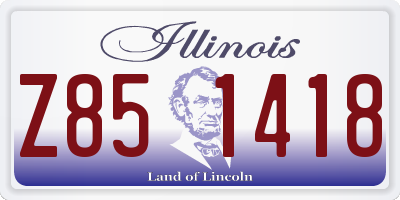 IL license plate Z851418