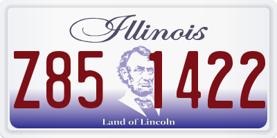IL license plate Z851422