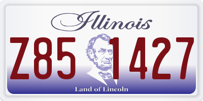 IL license plate Z851427