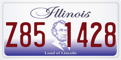 IL license plate Z851428