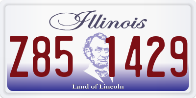 IL license plate Z851429