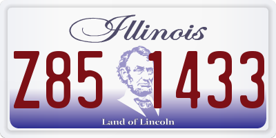 IL license plate Z851433