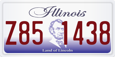 IL license plate Z851438
