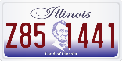 IL license plate Z851441
