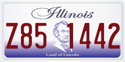 IL license plate Z851442