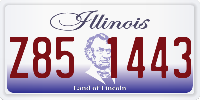 IL license plate Z851443