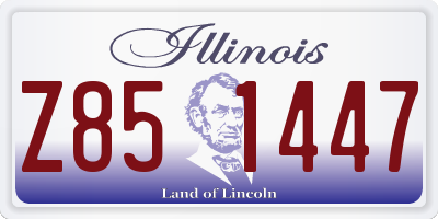 IL license plate Z851447
