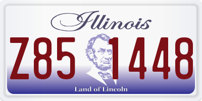 IL license plate Z851448