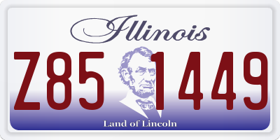 IL license plate Z851449