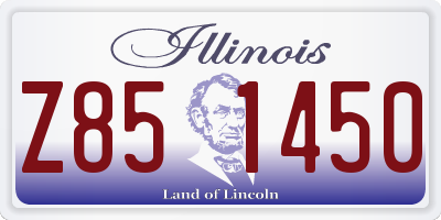 IL license plate Z851450
