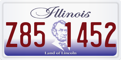 IL license plate Z851452