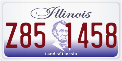 IL license plate Z851458